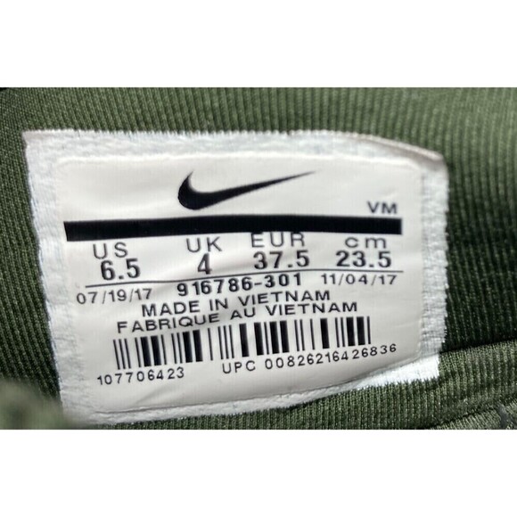 Nike Air Max Motion Women's Size 6.5 Racer Running Shoes Green Lace Up - Picture 10 of 10